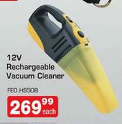 12V Rechargeable Vaccum Cleaner-Each