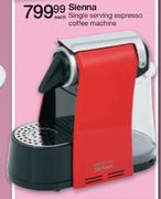 Sienna Single Serving Espresso Coffee Machine-Each