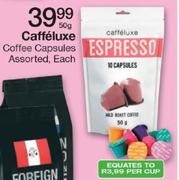 Caffeluxe Coffee Capsules Assorted-50g Each