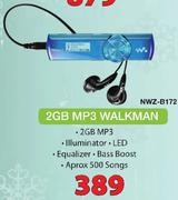 Sony 2GB MP3 Walkman NWZ-B172