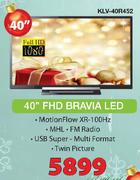 Sony 40" FHD Bravia LED TV KLV-40R452