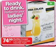 Huntley  Cooper Premxed Cocktails Assorted-3Ltr Each