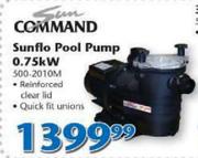 Command Sunflo Pool Pump 0.75KW