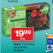 Fry's Traditional Vegetarian Burgers-320g