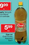 Coo-ee Cold Drinks Assorted-1.5L Each