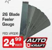 Auto Craft 26 Blade Feeler Gauge