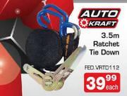 Auto Kraft 3.5m Ratchet Tie Down