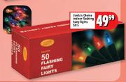 Santa's Choice Indoor Flashing Fairy Lights-50's