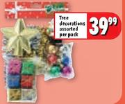 Tree Decorations Assorted-Per Pack