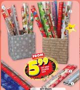 Gift Wraps 1mx70cm-3 Pack