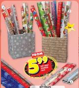 Gift Wraps 1mx49cm-Each