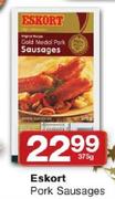Esort Pork Sausages-375gm