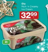 Ola Rich 'n Creamy Ice Cream-2Ltr