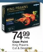 Cape Point King Prawns Cut & Deveined-440gm
