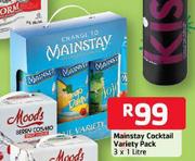 Mainstay Cocktail Variety Pack-3x1ltr
