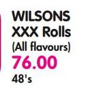 Wilsons XXX Rolls(All Flavours)-48's
