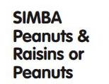 Simba Peanuts & Raisins or Peanuts-36 x 50gm