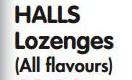 Halls Lozenges(All Flavours) Each