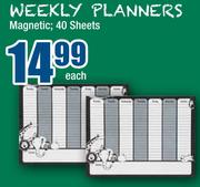 Weekly Planners Magnetic-40 Sheets Each