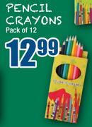 Pencil Crayons-Pack Of 12