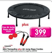 Special Trojan Mini Trampoline Plus Air Jump Rope Combo m.guzzle