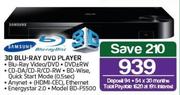 Samsung 3D Blu-Ray DVD Player-BD-F5500