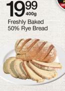 Freshly Baked 50% Rye Bread-400G