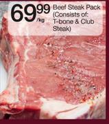Beef Steak Pack-Per Kg