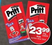 Pritt Jumbo Glue Stick-43g Each