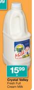 Crystal Valley Fresh Full Cream Milk-2L