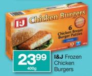 I&J Frozen Chicken Burgers-400g