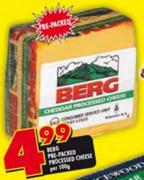 Berg Pre-Packed Processed Cheese-100g
