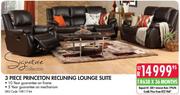 Signature 3 Piece Princeton Reclining Lounge Suite