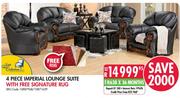 Style Collection 4 Piece Imperial Lounge Suite With Free Signature Rug