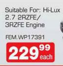Femo Water Pumps Suitable For Hi-Lux 2.7 2RZFE/3RZFE Engine