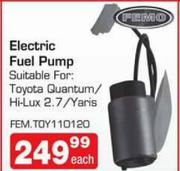 Femo Electric Fuel Pump Suitable For:Toyota Quantum/Hi-Lux 2.7/Yaris (FEM.TOY110120)