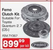 Femo Cliutch Kit Suitable For Toyota Quantum 2.7(05-)FEM.TY367-Per Kit