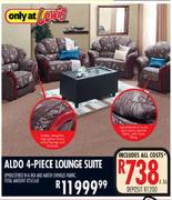 Aldo 4 Piece Lounge Suite