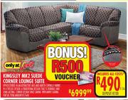 Kingsley MK2 Suede Corner Lounge Suite