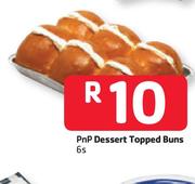 PnP Dessert Topped Buns- 6s