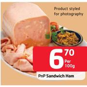 PnP Sandwich Ham- Per 100gm