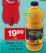 Clover Krush 100% Fruit Juice Blend-1.5ltr
