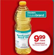 Housebrand Sunflower Seed Oil-750ml Each