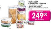 Lock & Lock 16 Piece Food Saver Set-Per Set
