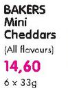 Bakers Mini Cheddars-6x33G