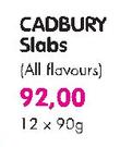 Cadbury Slabs-12x90G