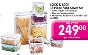 Lock & Lock 16 Piece Food Saver Set-Per Set