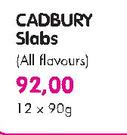 Cadbury Slabs(All Flavours)-12x90gm