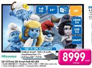 Hisense 50"(127cm) 3D Smart Full HD LED LEDN50K610