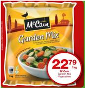 McCain Garden Mix Vegetables-1Kg Each 